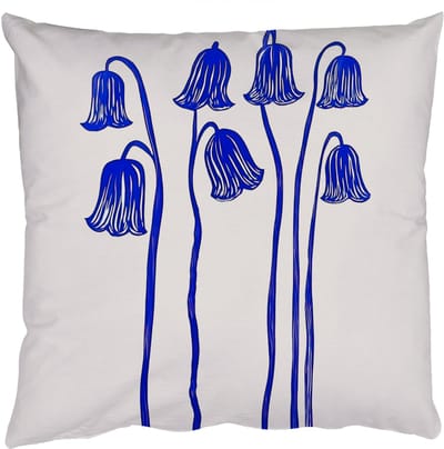 Sierkussens - Kussentjes Woonkamer - 50x50 cm - Bloemen - Blauw - Lijnen - Bloemblaadjes