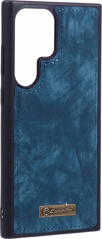 Caseme Geschikt voor Samsung Galaxy S23 Ultra hoesje - Backcover -Blauw