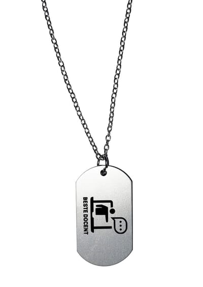 Akyol - beste docent ketting - Docent - cadeau docent - leuk cadeau voor je docent om te geven - verjaardag docent