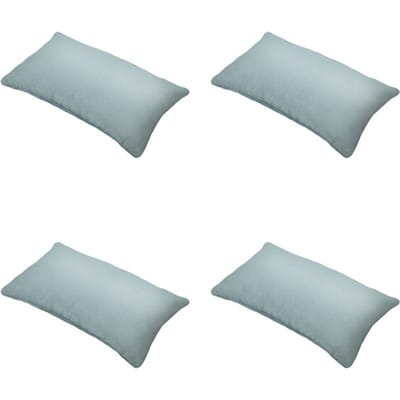 Madison - Sierkussen Eco-line - Blauw - 30x50x10cm - Set van 4