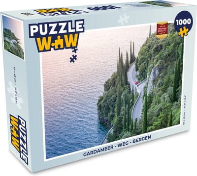 Puzzel Gardameer - Weg - Bergen - Legpuzzel - Puzzel 1000 stukjes volwassenen