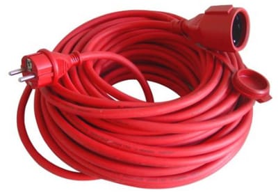 Rubberen verlengkabel H05RR-F 25m 1,5mm² IP44