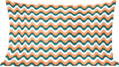 Sierkussens - Kussentjes Woonkamer - 60x40 cm - Retro - Disco - Golven - Kleur