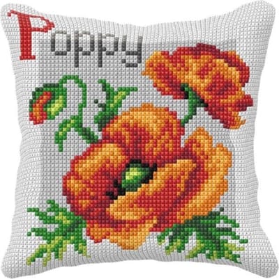 Borduurpakket Poppy kussenpakket - Orchidea