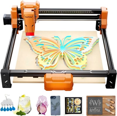 SP® Lazer Graveerma - Draagbaar Mini Graveerapparaat - Laser Graveermachine voor Hout - Zwart - 56cm x 30cm x 15 cm
