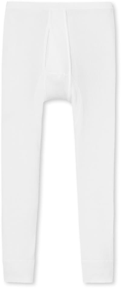 SCHIESSER Original Doppelripp lange onderbroek (1-pack) - heren onderbroek 3/4-lengte met opening wit
