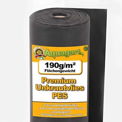 Onkruidvlies Mulchvlies Gronddoek 190g/m² - 1 Meter Breed - Bescherming Tegen Onkruid