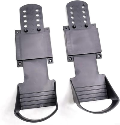 Roeimachine Pedalen - Fitness Onderdelen - Indoor Training - Lichtgewicht Ontwerp - 30x10x5cm - Zwart