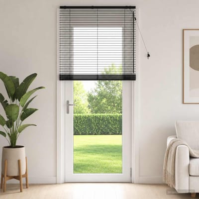 vidaXL - Venetiaanse - jaloezie - Zwart - 100 - x - 250 - cm - 35 - mm