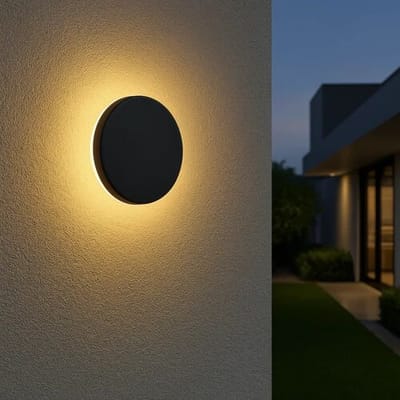 CALEX Siderno Wandlamp 20cm - Oplaadbaar en Dimbaar - Binnen en Buiten Gebruik - Zwart