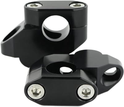 Stuurverhogers Motor - Verstelbare Risers - Comfortabel Rijden - 20mm Verstelbaar - 7/8 inch - Zwart