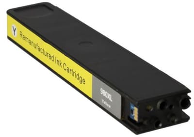 PrintAbout huismerk Inktcartridge 980 (D8J09A) Geel Geschikt voor HP