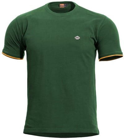 Pentagon Levantes Crewneck Stripes T-shirt Met Korte Mouwen Groen S Man