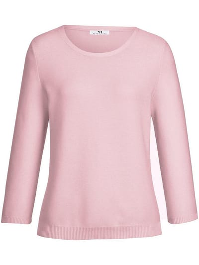 Trui ronde hals 100% SUPIMA® katoen Van Peter Hahn roze