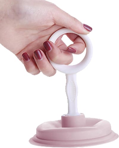 Gootsteen Zuiger - Afvoer Ontstopper - Verstopping Verhelpen - Duurzaam Elastisch Materiaal - 16.5 cm Hoog - Roze