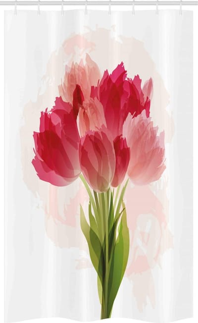 ABAKUHAUS douchegordijn bloem – 120 x 180 cm – stof, multicolor