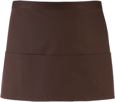 Schort/Tuniek/Werkblouse Unisex One Size Premier Brown 65% Polyester, 35% Katoen
