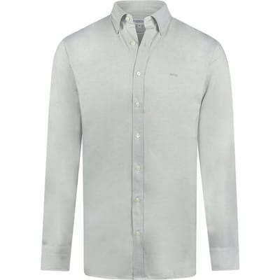 McGregor Stretch Pique Shirt Light Olive Größe: M | Casual hemden Outlet | Herren | Grün