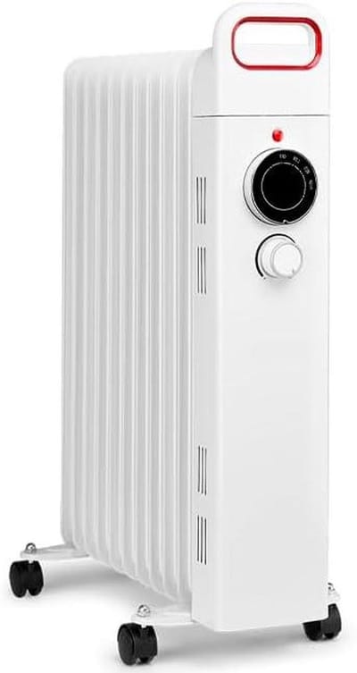 Olie Radiator - Verwarming Element - Ruimte Verwarmen - 11 Hoge Thermische Elementen - 2500 Watt - Wit