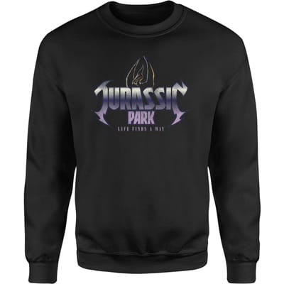 Jurassic Park Life Finds A Way Sweatshirt - Zwart - S