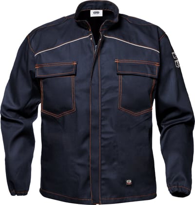 SIR SAFETY POLYTECH Stof Werkjas HEREN Veiligheidsjas Donkerblauw - Antistatisch - Vlamvertragend - Reflecterende Details