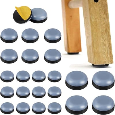 Zelfklevende Meubelglijders - 24 Stuks PTFE Teflon Pads voor Keukenapparaten, Air Fryer en Blenders - Ideaal voor Bescherming en Gemak