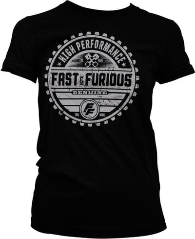 The Fast And The Furious Dames Tshirt -L- Genuine Brand Zwart