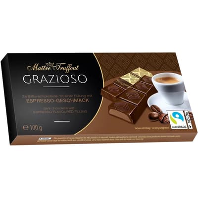 MaitreTruffout Grazioso Chocolades met Espressovulling 100 g