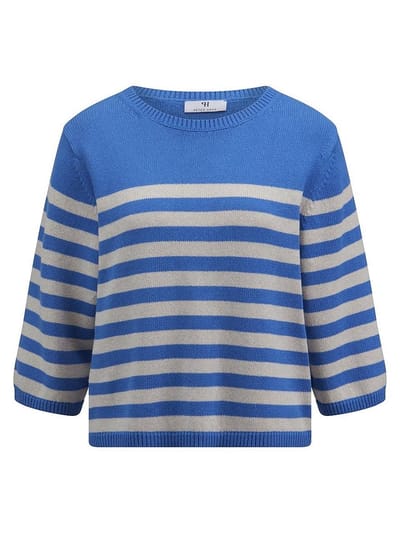 Trui ronde hals Van Peter Hahn blauw