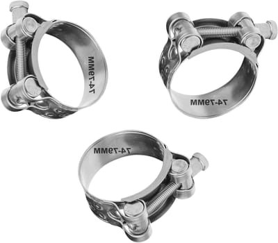 Duurzame Slangklemmen 74-79MM, 3 Stuks, Vooruitstrevende Bevestiging voor Diverse Toepassingen, Ideaal voor Uitlaat en Slangen