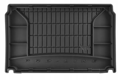 Premium Rubber Kofferbakmat met Organizer Functie – Geschikt voor OPEL Corsa-e (Electric) vanaf 2019 – TPE – Anti-slip – Hoge Rand (5cm) – Geurloos