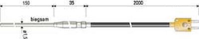 B + B Thermo-Technik 0625 1429-11 Dompelsensor -100 tot +1000 °C Sensortype K