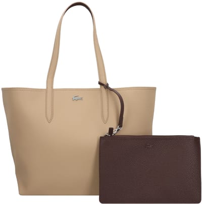 LACOSTE schoudertas shopper Anna Shopping Bag Viennois Puce Lichtbruin