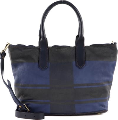 CATERINA LUCCHI Handtas Schoudertas Shoulder Bag Blue Stripes Nera Blauw Veelkleurig