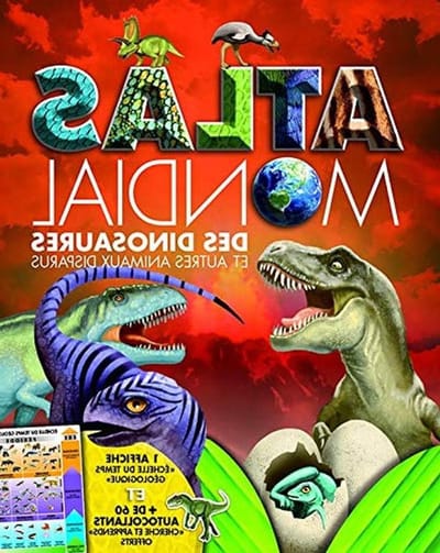 Dinosaurus Atlas - Boek Dinos - Educatief Plezier - Gedetailleerde Kaarten - 256 Pagina's - Geïllustreerd