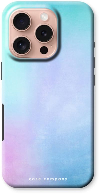 Case Company® - Hoesje geschikt voor iPhone 16 Pro hoesje - Mist pastel - Tough Case - Maximale Bescherming alle Kanten en Schermrand