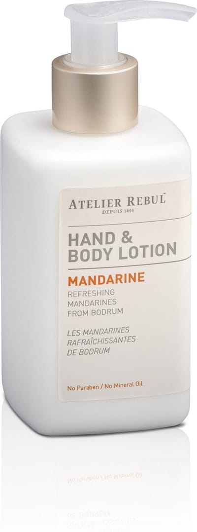 Atelier Rebul Mandarine - Hand & Body Lotion (250ml) - Frisse & Fruitige Geur - Hydraterend - Voor alle Huidtypes