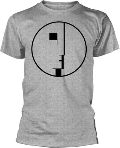 Bauhaus Heren Tshirt -S- Logo Grijs