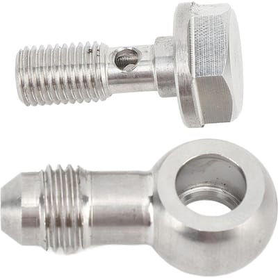 M8x1.0 naar AN4 Banjo Bout met Ringen Roestvrij Staal Hoge Belastbaarheid voor Diverse Loodgietersystemen