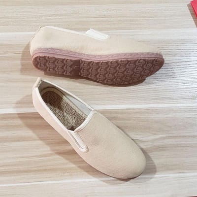 Katoen en Linnen Eenvoudige Stoffen Schoenen Ademende Herenschoenen Handgemaakte Linnen Schoenen Hanfu Zen Dans Thee Kunst Schoenen Effen Chinese Schoenen 44 brown