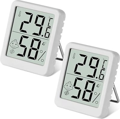 Temperatuurmeter Binnen - Huisthermometer - Weerstation Binnen - Thermometer Binnen Digitaal - Kamer Thermometer - Binnenthermometer - Huisthermometer Binnen - Digitale Thermometer - Binnenshuis