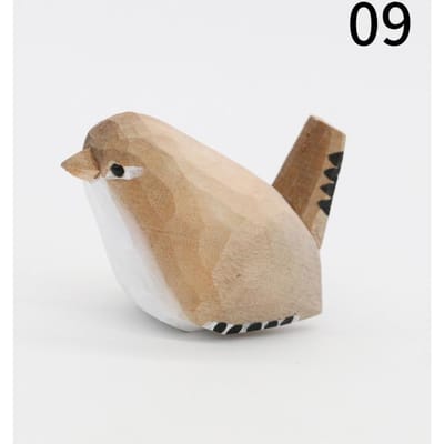 Nordische Houten Vogel Beeldjes Ornamenten Decoratieve Beeldjes Kunst Ambacht Beeldhouwwerk Miniatuur Dieren Huisdecoratie Kinderen Cadeaus