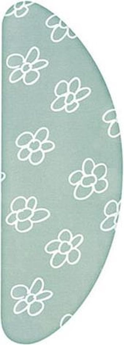Leuke Strijkhoezen | D-vorm strijkhoes met Molton - bloemen groen - maat B-XXL - complete set
