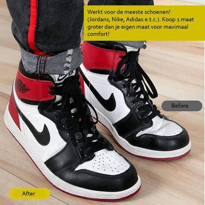 Sneaker Shields - Black Large maat 40 t/m 45 - Crease Protector - Anti Kreuk - Sneaker Bescherming - SneakerShields - Decreaser - Force Shield