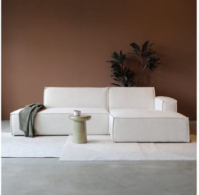 PEPP interiors Hoekbank ENZO met chaise longue rechts - Legend 2 Natural
