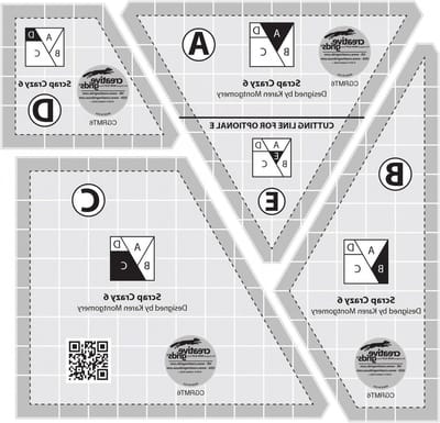 Quilt Linialen Set - Quilting Sjablonen - Quilten Maken - Slipvast Ontwerp - 6 Inch Blokken - Transparant