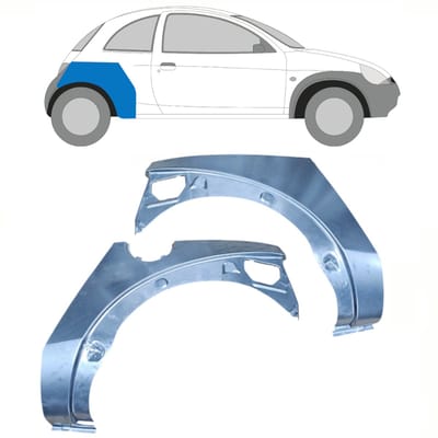 Reparatiepaneel achterspatbord voor Ford KA 1996-2008 / Links + Rechts / Set