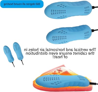 Elektrische Schoenendroger voor Drogen en Verfrissen van Vochtige Schoenen, Blauw, Ideaal voor Sport en Reizen