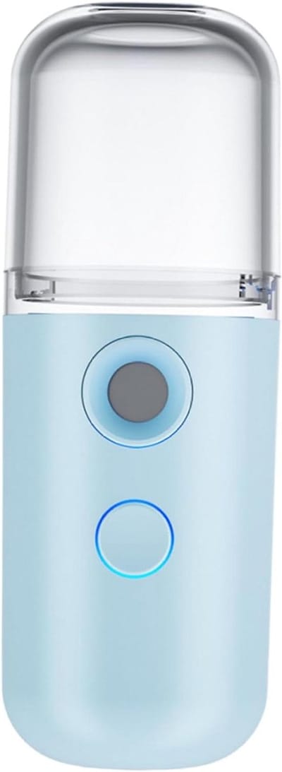 Nevel Spuitfles - Mini Steamer - Kleding Verfrissen - Nano Mist Spray - Draagbaar Formaat - Blauw