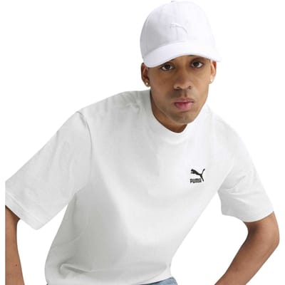 Puma Unisex Adult Premium Essential Classic Logo Baseball Cap (Poema Wit)